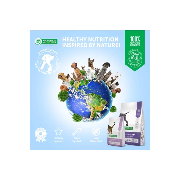 Nature's Protection Vektkontroll Sterilisert Fjærfe med krill Voksen hund av alle raser 12 kg, tørrfôr til voksne hunder av alle raser for vektkontroll etter sterilisering, med fjærfe og krill - Bilde 3