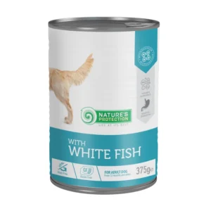 Natures Protection - Sensible digestion hvit fisk, 375 g komplett fôr til voksne hunder