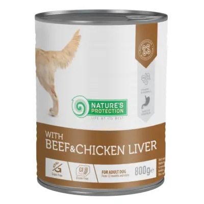 Nature’s Protection – Oksekjøtt og kyllinglever, 800 g