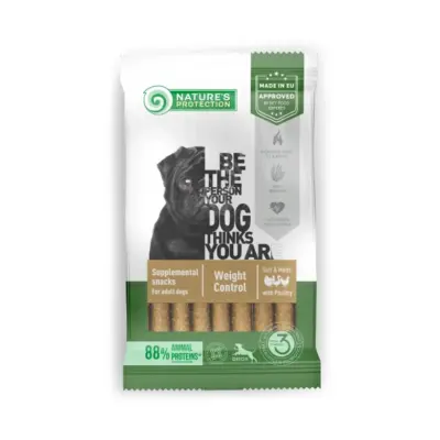 Nature’s Protection Poultry Weight Control, tilskuddsfôr-snack med fjærfe, 110 g