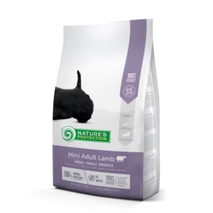 Nature's Protection Mini Adult Lamb Small breed dog 2 kg, tørrfôr fôr til voksne hunder av små raser med lam