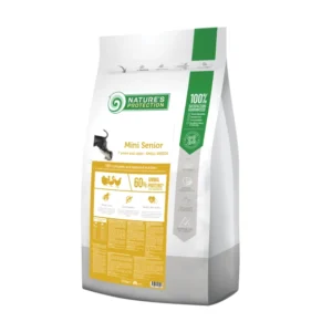 Nature's Protection Mini Senior Poultry 7 år og eldre Små raser, tørrfôr med fjærfe for eldre hunder av små raser,  7.5 kg