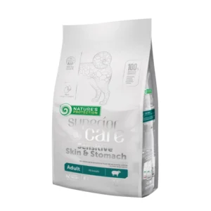 Nature's Protection Superior Care Sensitive Skin&Stomach Lamb Adult All Breeds 1.5 kg, tørrfôr til voksne hunder av alle raser med sensitiv hud og mage, med lam