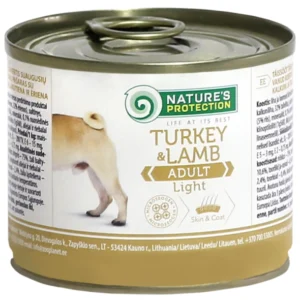Natures Protection Dog Adult Light Turkey & Lamb, 200 g hermetikk hundemat