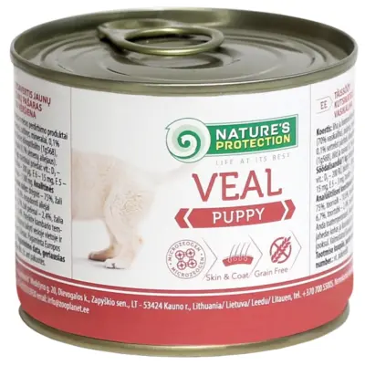 Nature’s Protection Puppy Veal Hermetikk til valper