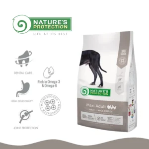 Nature's Protection Maxi Adult Breeder bag tørrfôr til hunder med fjærfe, 18 kg