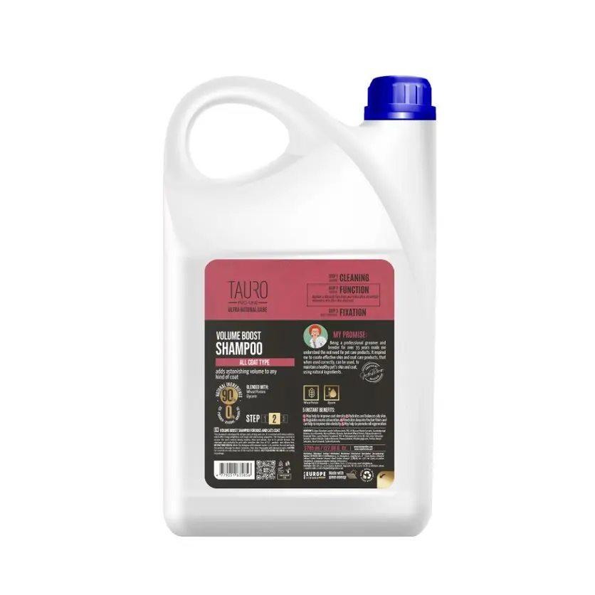 Ultra Natural Care Volume Boost Shampoo for hunder og katter, 3785ml