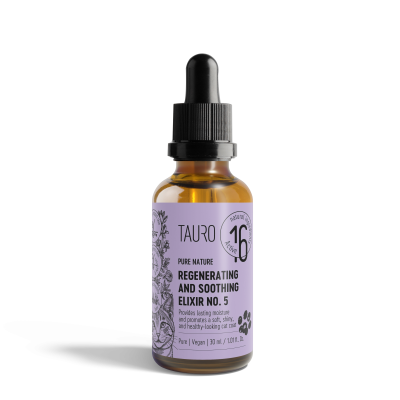 Pure Nature regenererende og beroligende Elixir No. 5 for katter, 30ml