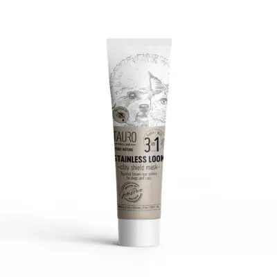 Pure Nature Stainless look 3in1, naturlig leirmaske for å forebygge tåreflekker i pelsen hos hunder og katter, 50ml