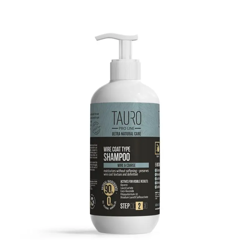 Ultra Natural Care sjampo for ruhåret pels hos hunder og katter, 400 ml