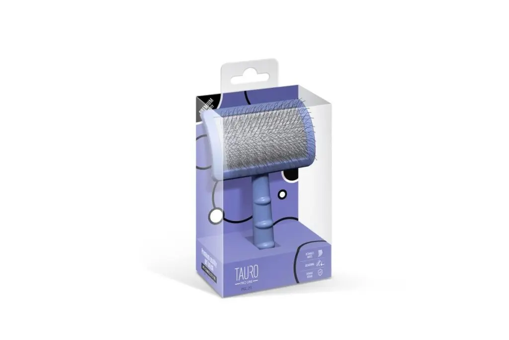 TAURO PRO LINE Classic Brush børste for hunder og katter, lilla