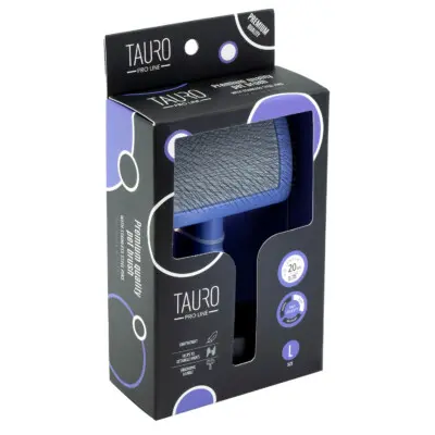 TAURO PRO LINE ROYAL børste i plast, lilla, stor 17,5 x 10,6 x 6,2 cm