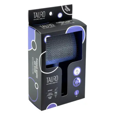 TAURO PRO LINE ROYAL børste i plast, lilla, stor 17,5 x 10,6 x 6,2 cm
