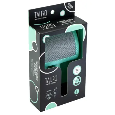 TAURO PRO LINE ROYAL børste i plast, mintgrønn, stor 17,5 x 10,6 x 6,2 cm