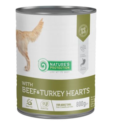 Nature’s Protection – Okse- og kalkunhjerter, 800 g