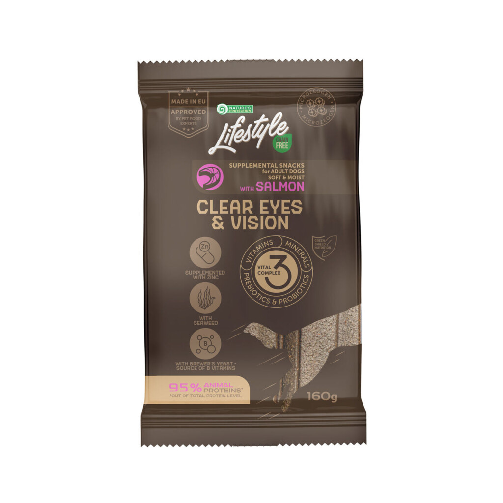 Nature’s Protection Lifestyle Clear Eyes & Vision kornfri snacks med laks, 160 g