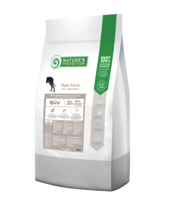 Nature’s Protection Maxi Adult Breeder Bag tørrfôr med fjærfe til voksne hunder av store raser, 18 kg