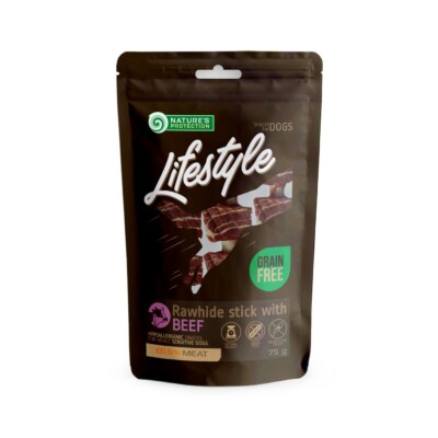 Nature’s Protection Lifestyle snacks for hunder, tyggepinner med storfekjøtt, 75 g